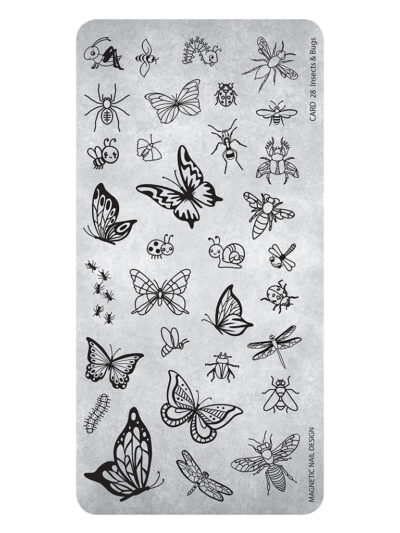 Stamping Plate 28 Insects & Bugs