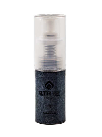 Glitter Spray Steel Black 17g