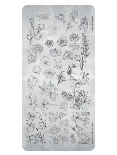 Stampingplate 71 Flowers